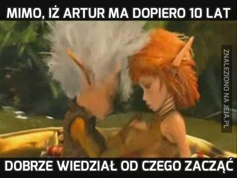 Mimo, iż Artur ma dopiero 10 lat