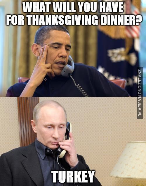 Co zje Putin w święto dziękczynienia?