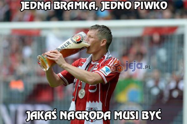 Jedna bramka, jedno piwko
