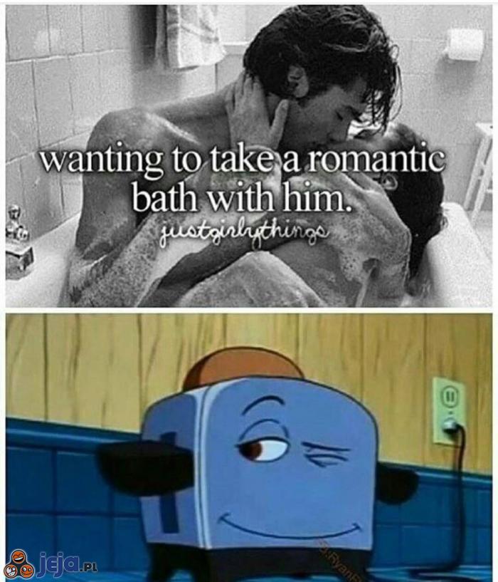 Romantyczna kąpiel we dwoje
