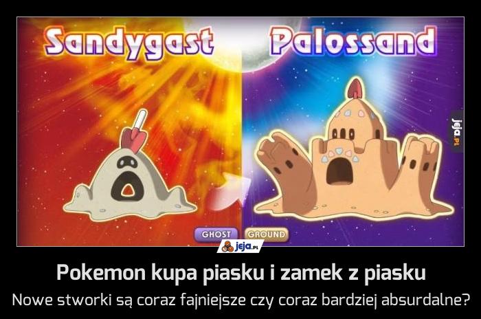 Pokemon kupa piasku i zamek z piasku