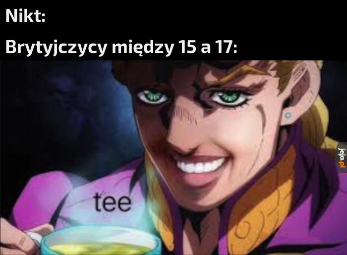 *tytuł pije herbatę*