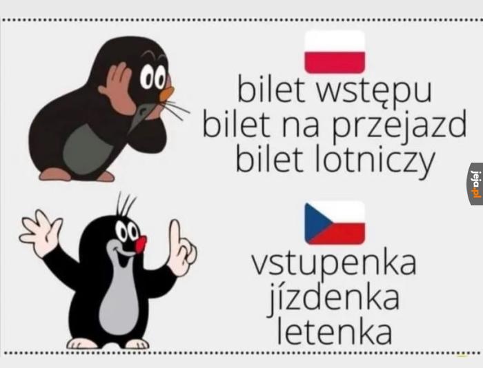Przyznaję bez bicia, że Czesi mają fajniejszy język