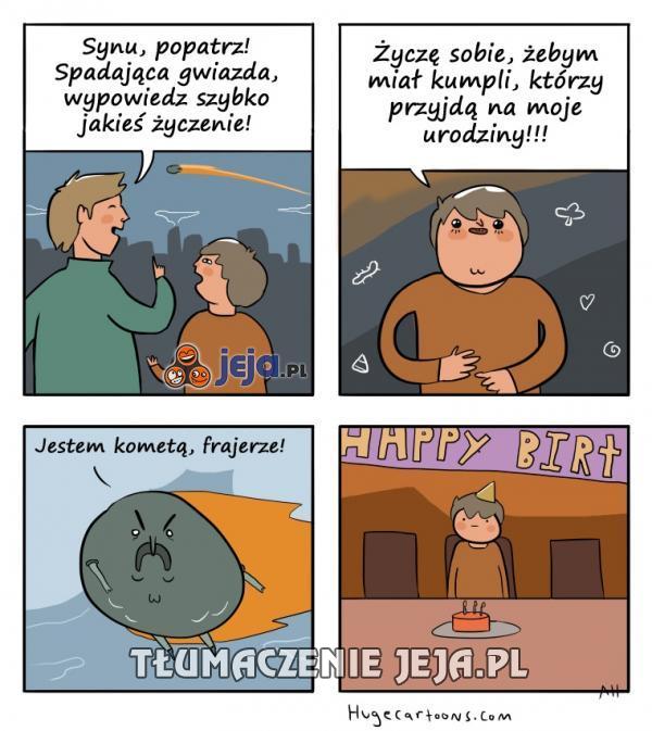Gwiazdy może i spełniają życzenia...