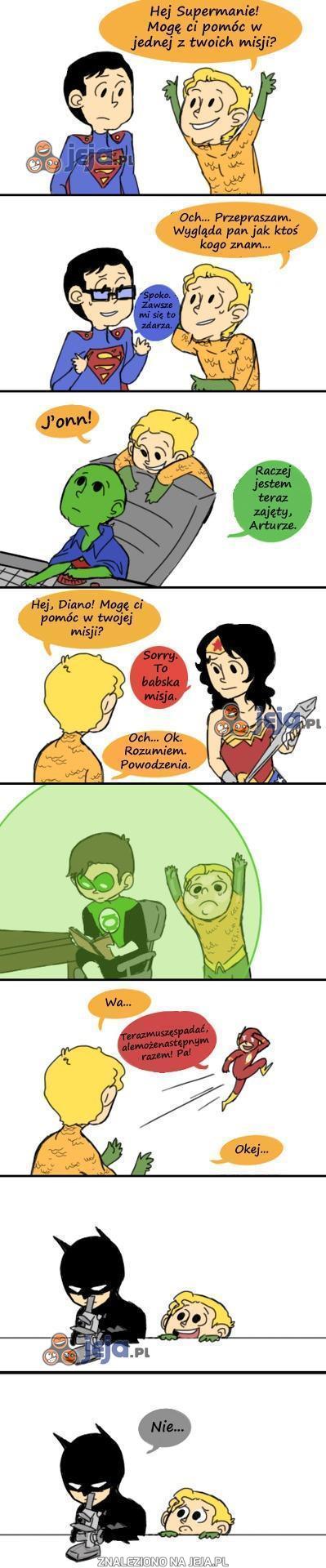Myślę, że Aquaman jest i tak fajny