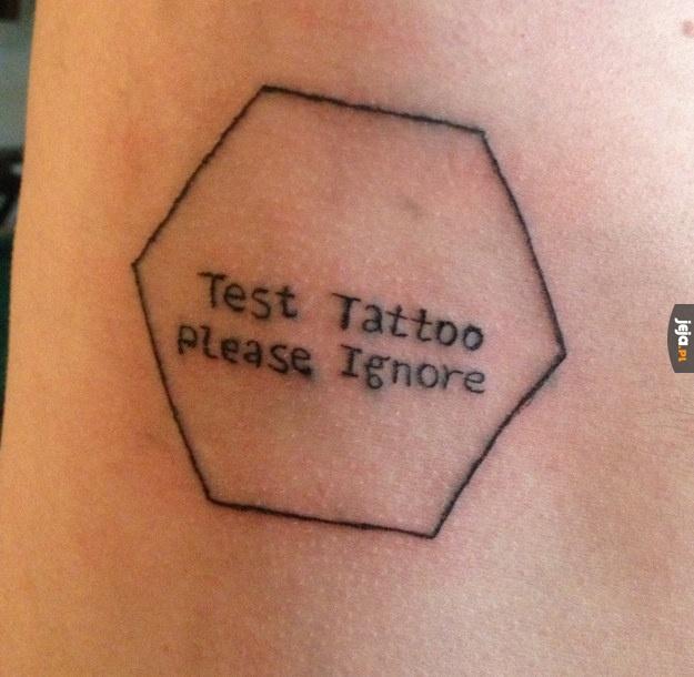 Tatuaż testowy