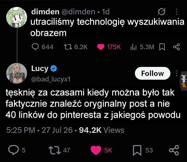Tęsknię za tą opcją