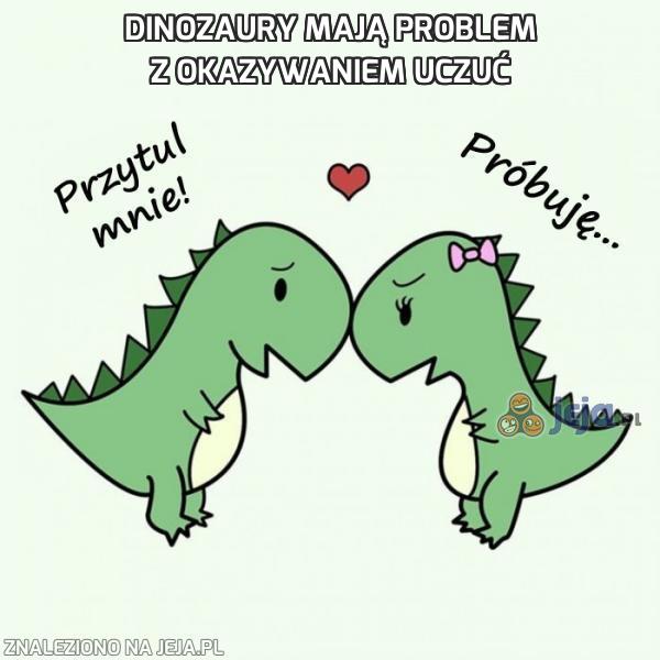 Dinozaury mają problem z okazywaniem uczuć