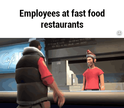 Ekspedienci w fast foodach