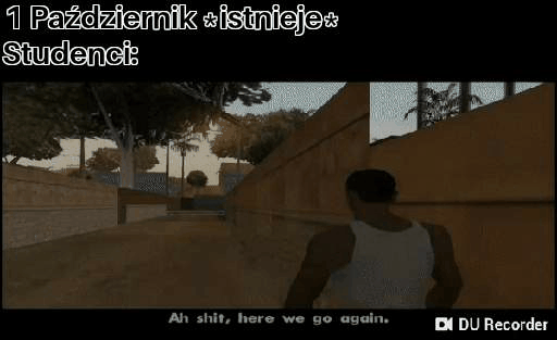 No i znowu zasuwanie z materiałem