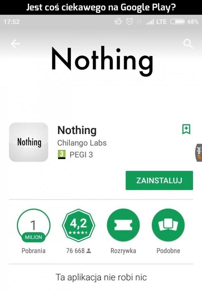 Nic, zupełnie nic...