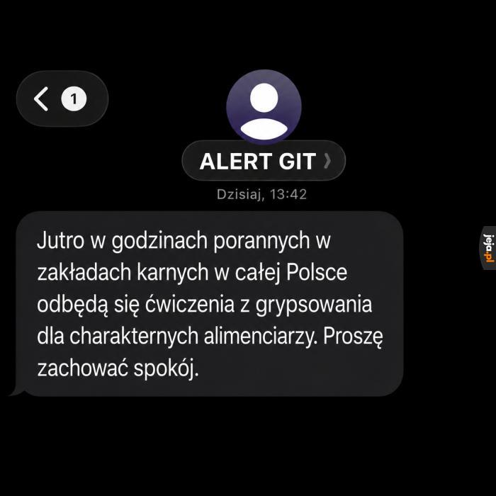 Ważny alert
