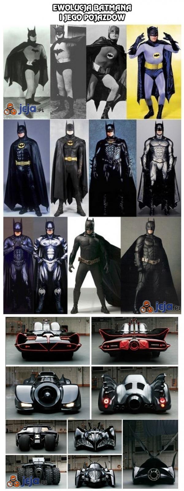 Ewolucja Batmana i jego pojazdów
