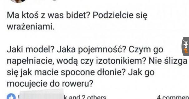 Niektórzy nie potrafią korzystać z bidetu