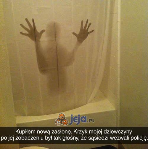 Nowa zasłona pod prysznic