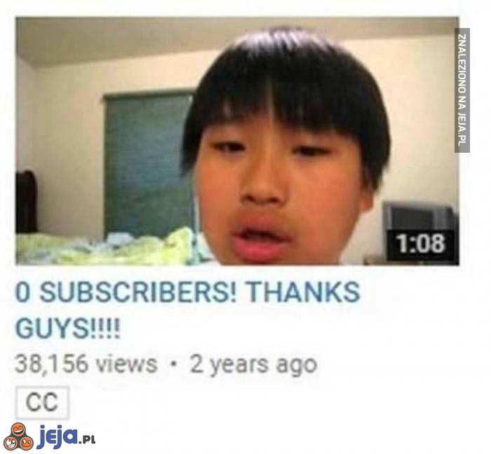 Dzięki za 0 subów!