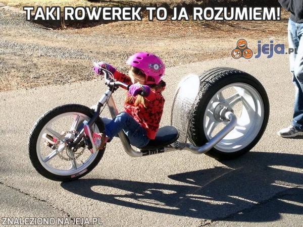 Taki rowerek to ja rozumiem!