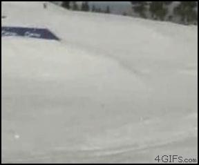 Wyskoczył z nart