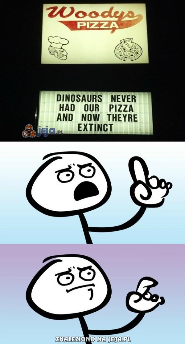Dinozaury wyginęły, bo nie jadły naszej pizzy