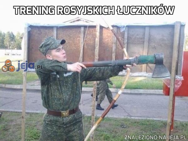 Trening rosyjskich łuczników