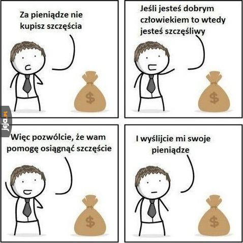 Pieniądze szczęścia nie dają