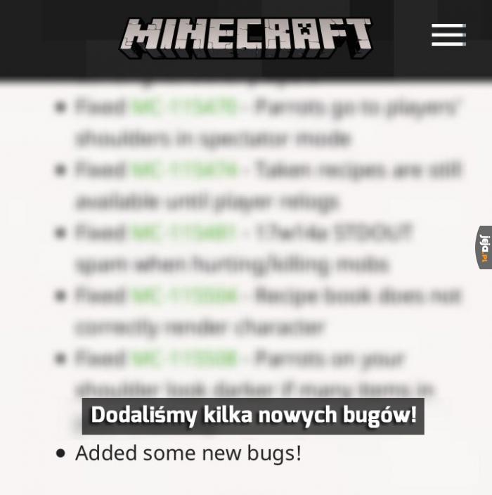 Programiści z Mojanga z dystansem