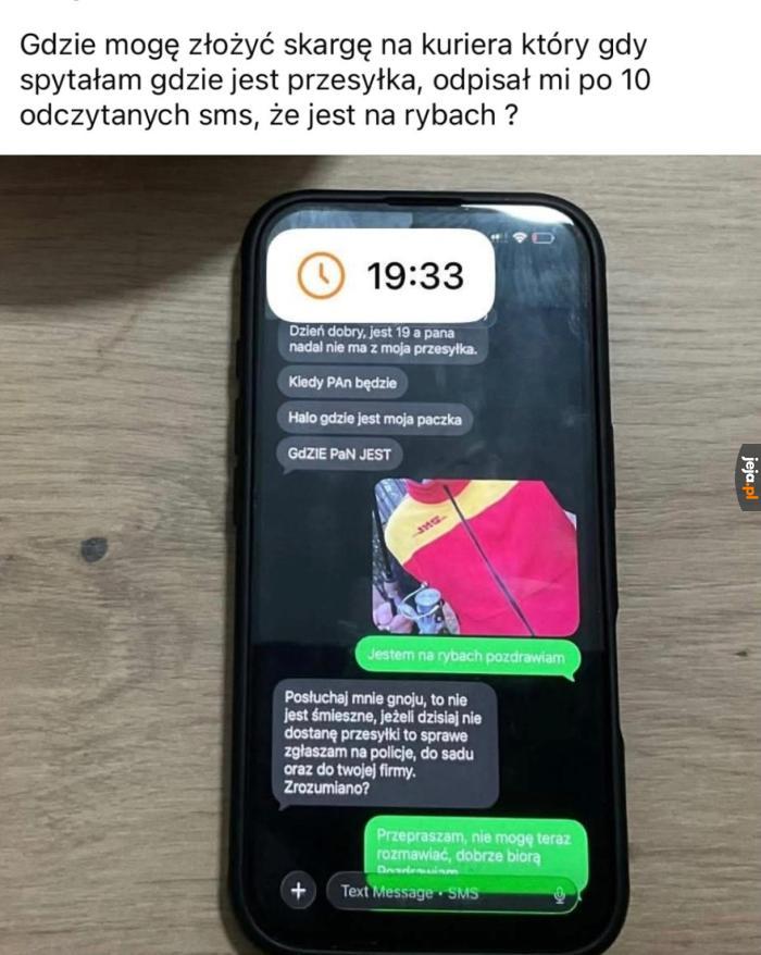 Ale się zdenerwował