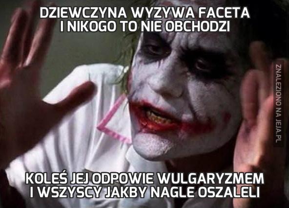 Dziewczyna wyzywa faceta i nikogo to nie obchodzi