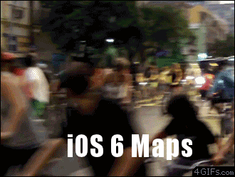 Nieodpowiedzialny kierowca + nowe mapy od Apple