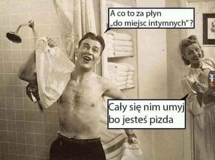 Dobra żona kupiła mu mydło