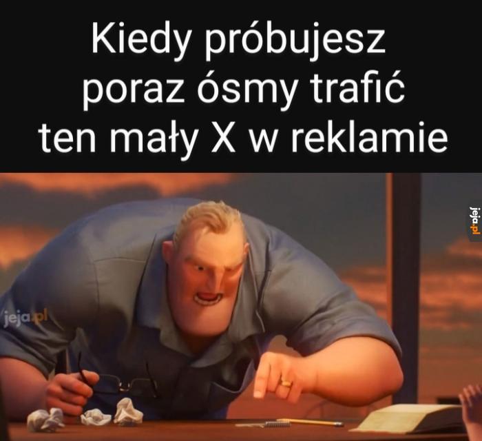 X w reklamie