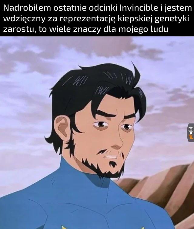 Mam geny Viltrumity, bo rośnie mi tylko wąs