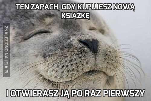 Ten zapach, gdy kupujesz nową książkę