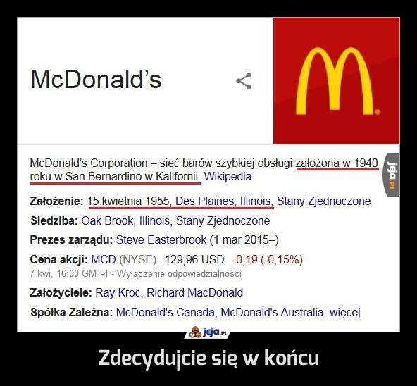 Zdecydujcie się w końcu