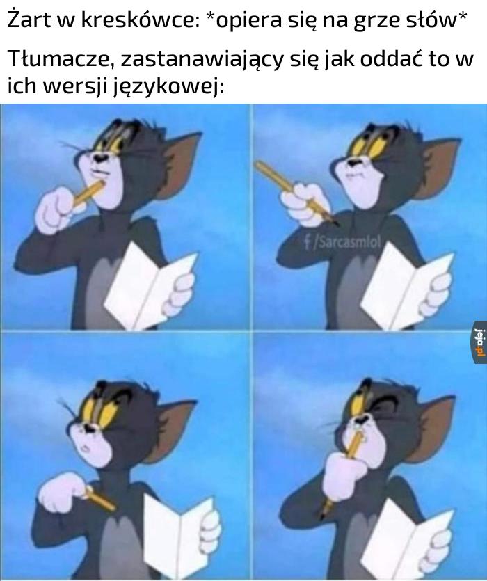 "Vacuum sucks" - "Odkurzacz mnie wkurza"?