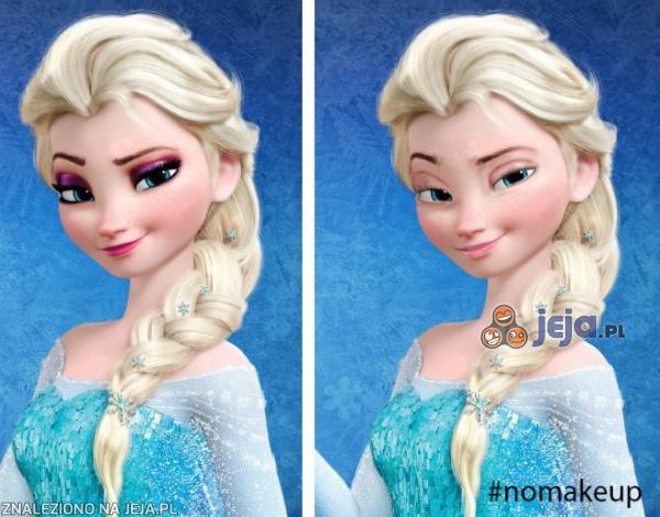 Elsa bez makijażu