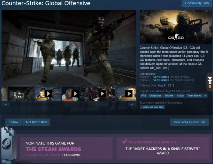 Nominacja dla Counter Strike'a