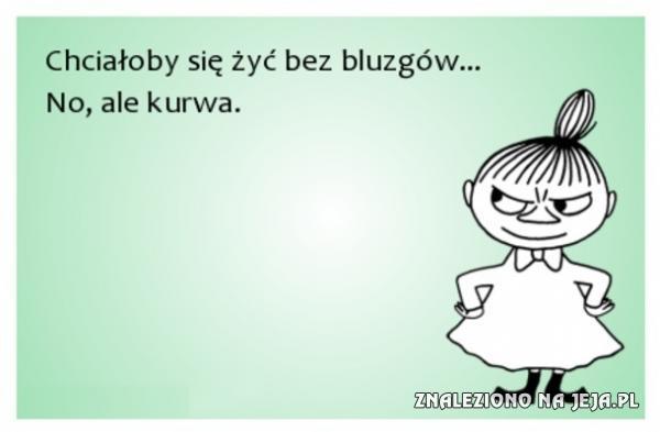 Chciałoby się żyć bez bluzgów...
