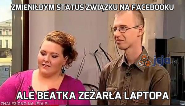 Zmieniłbym status związku na Facebooku