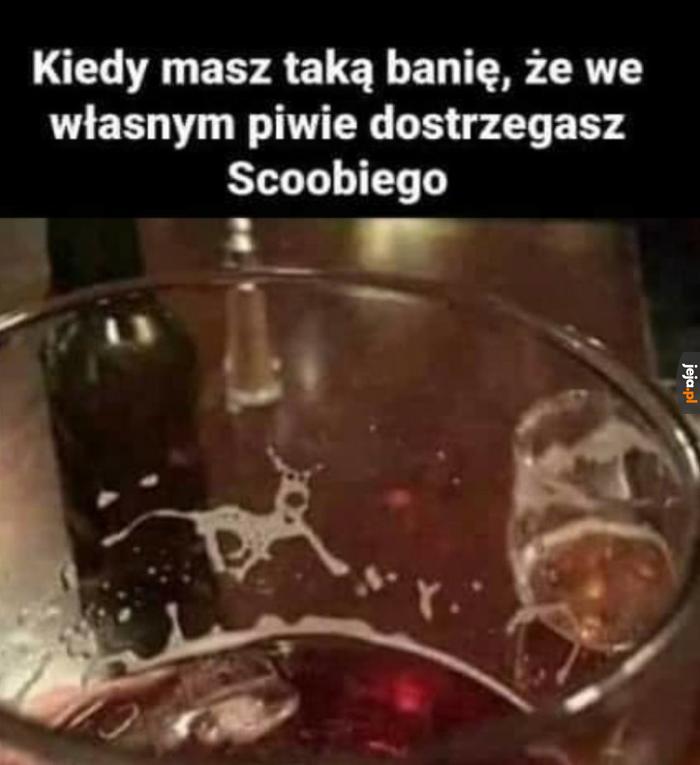 Strasznie wczoraj zachlałem