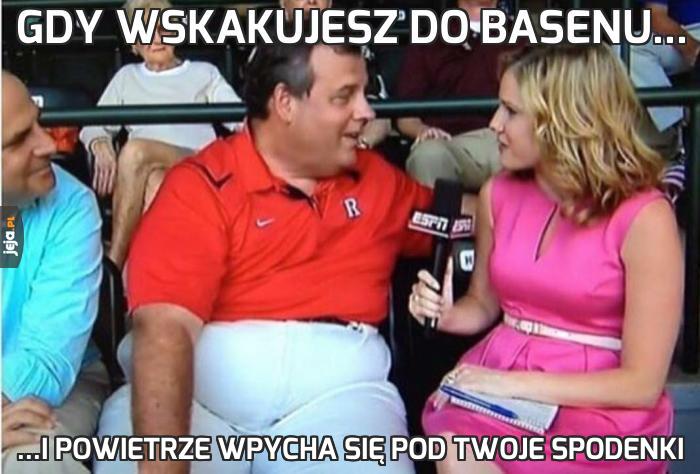 Gdy wskakujesz do basenu...