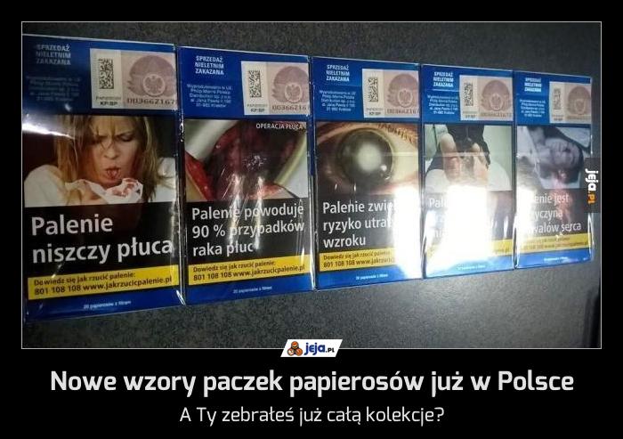 Nowe wzory paczek papierosów już w Polsce