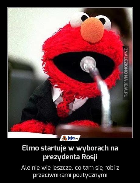 Elmo startuje w wyborach na prezydenta Rosji