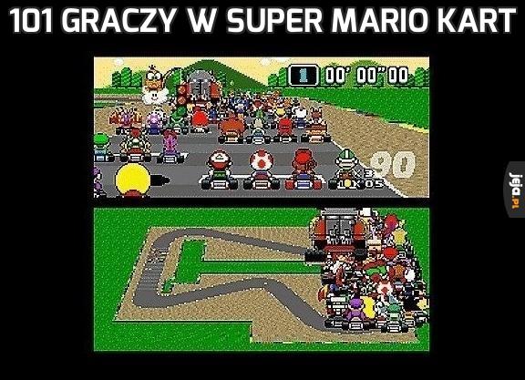101 graczy w Super Mario Kart