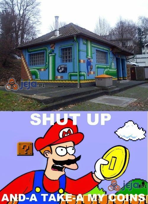 Budynek w stylu Mario