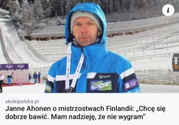 Widać, że wygrał już wszystko