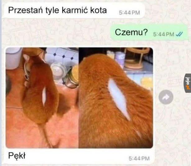 Pękł