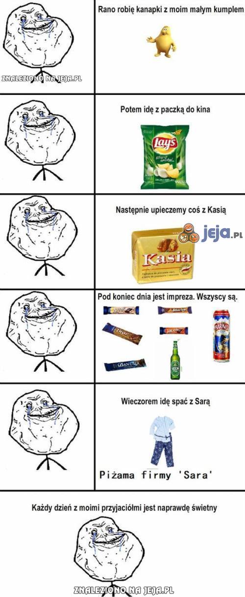 Dzień z życia forever alone