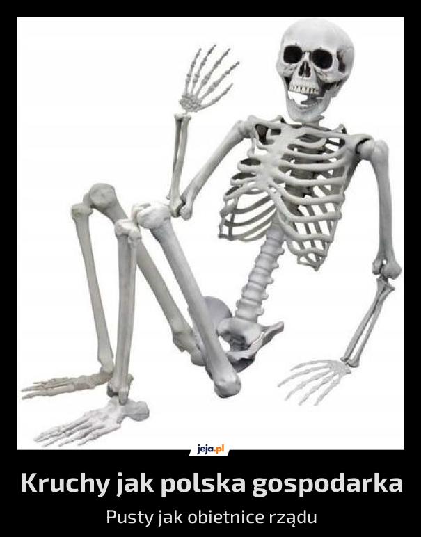 Polityczny mem ze szkieletem