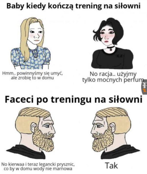 A Ty się myjesz po siłowni?